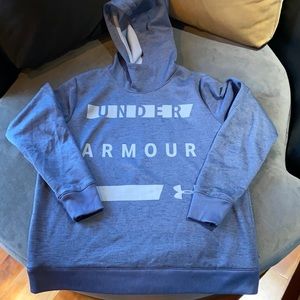 Under Armour hoodie in blue cold gear.